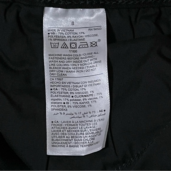 Old Navy Sz 8 Mid Rise Distressed Rockstar Super Skinny Jeans Black Ankle - Picture 11 of 11